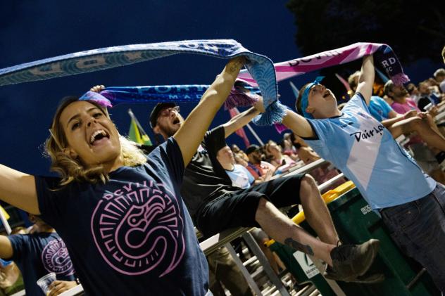 Forward Madison FC fans enjoy a win