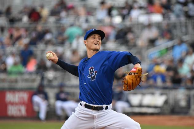 Pensacola Blue Wahoos pitcher Griffin Jax