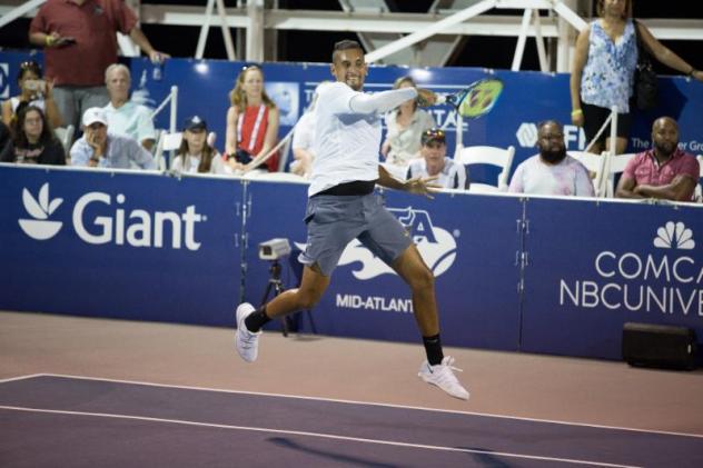 Nick Kyrgios of the Washington Kastles clinched the victory over Lopez-Perez in extended play