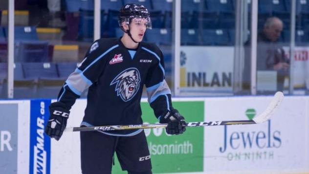 Defenseman Jordan Chudley with the Kootenay ICE
