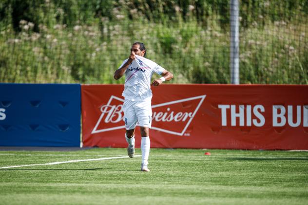 Forward Madison FC forward Paulo Junior