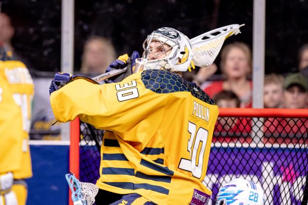 Georgia Swarm goaltender Mike Poulin