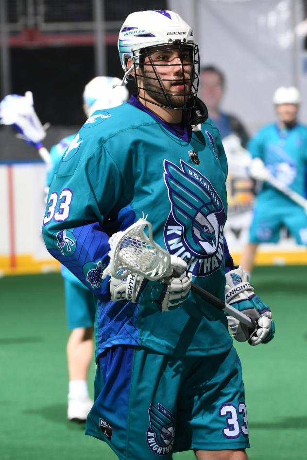 Rochester Knighthawks defensemen Adam Perroni