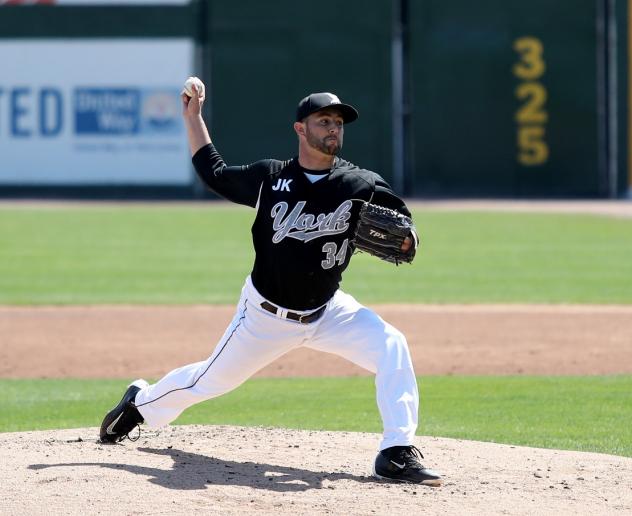Pitcher Zac Grotz with the York Revolution