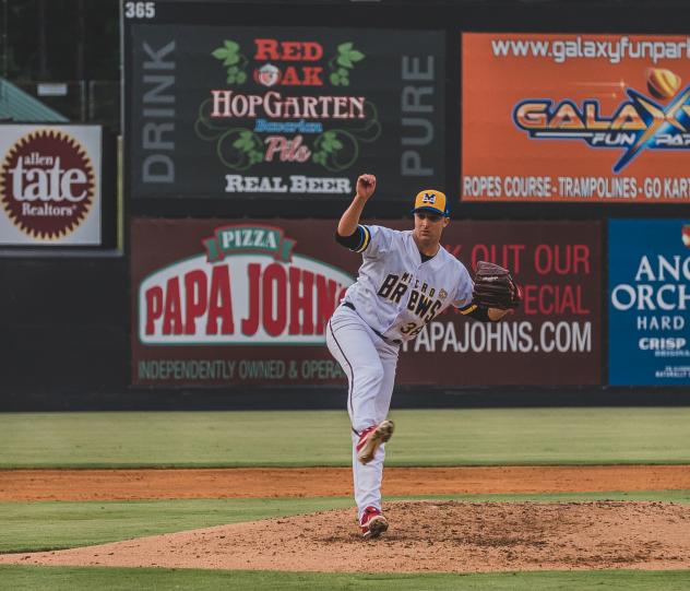 Carolina Mudcats pitcher Noah Zavolas