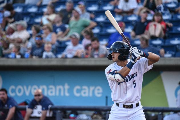 Mark Contreras of the Pensacola Blue Wahoos