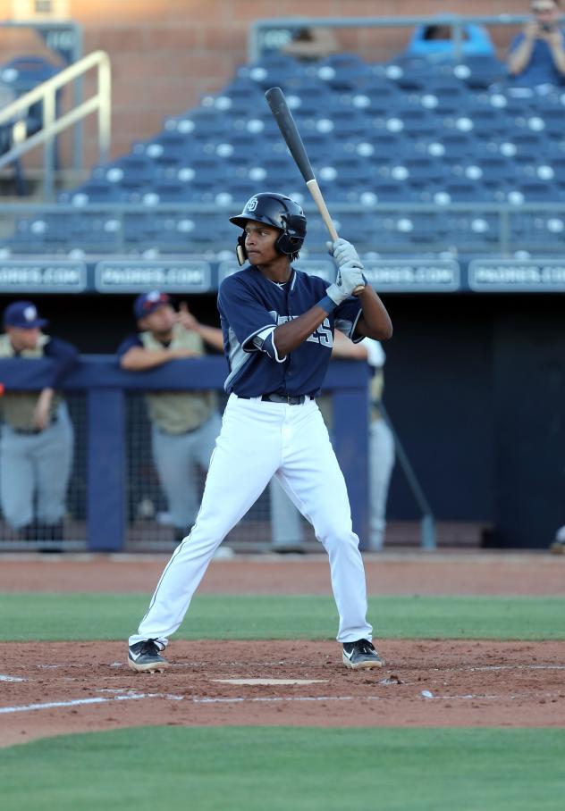 Shortstop C.J. Abrams with the Arizona League Padres