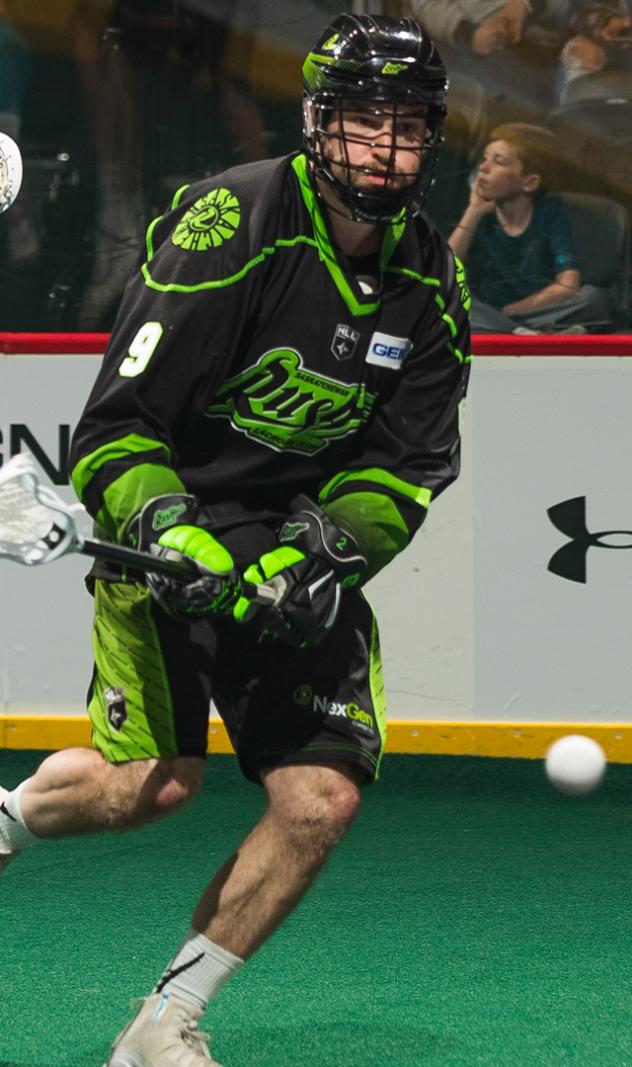 Forward Curtis Knight with the Saskatchewan Rush