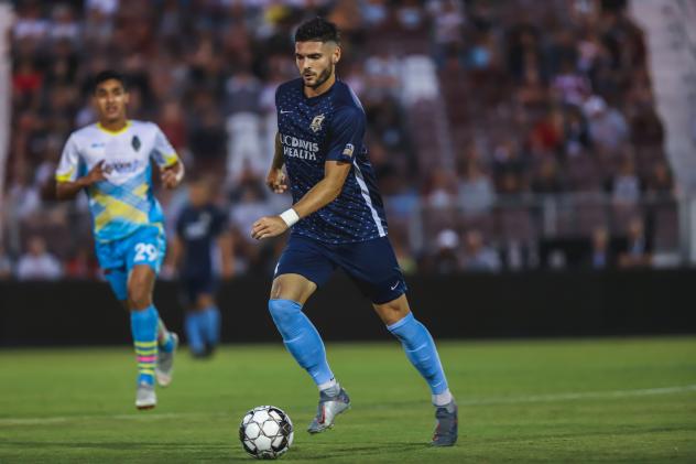 Sacramento Republic FC with possession against Las Vegas Lights FC