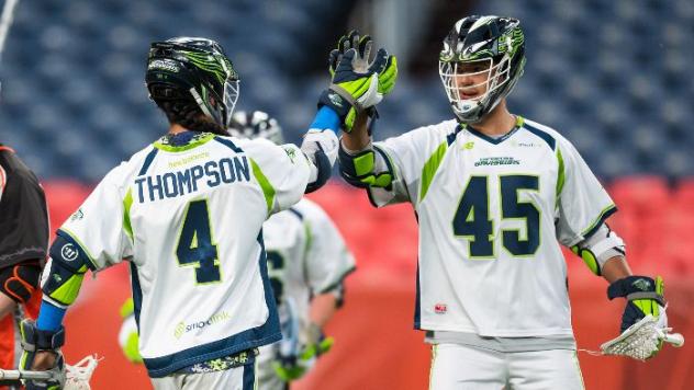 Chesapeake Bayhawks Lyle Thompson and Brendan Bomberry