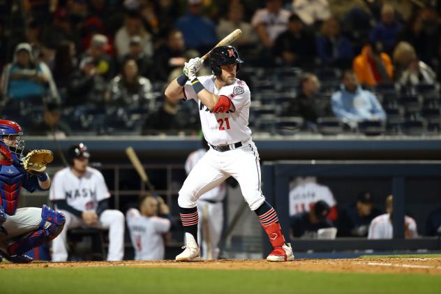 Nashville Sounds infielder Patrick Wisdom