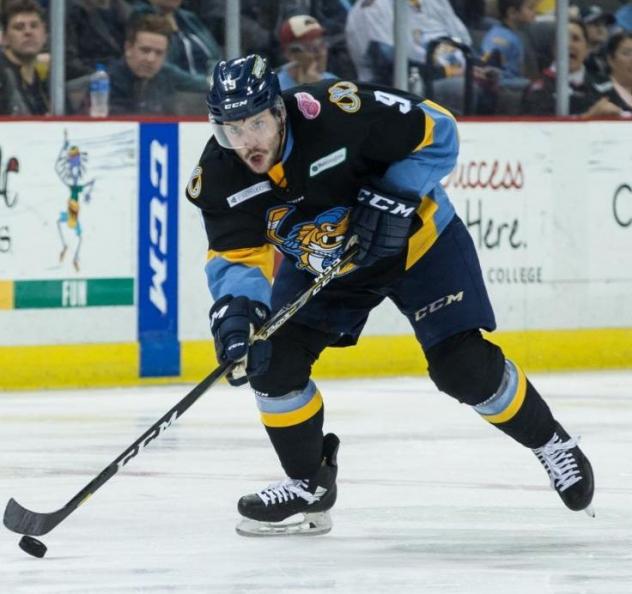 Forward Chris Crane with the Toledo Walleye