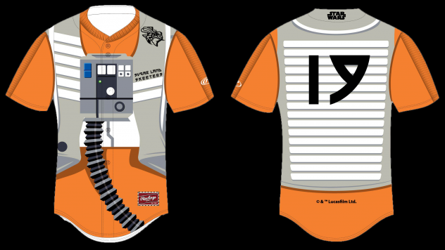 Sugar Land Skeeters Star Wars jersey