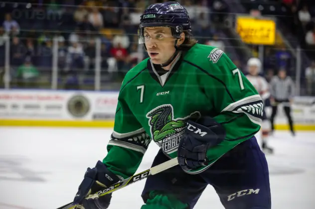 Forward Shane Walsh with the Florida Everblades