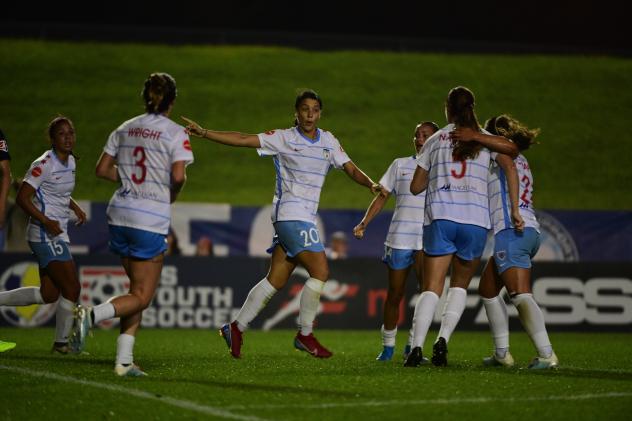 Chicago Red Stars celebrate Sam Kerr's goal