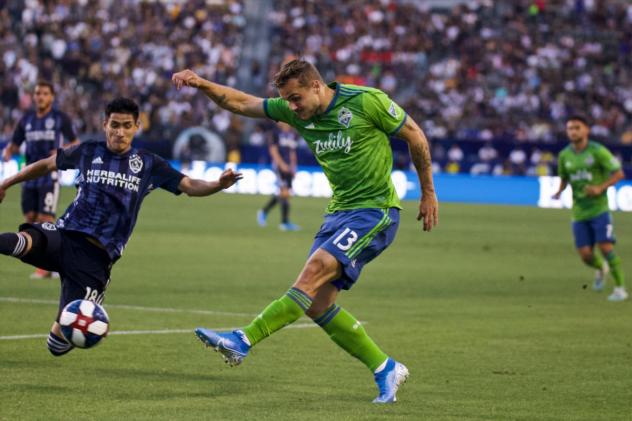 Seattle Sounders FC forward Jordan Morris at LA Galaxy