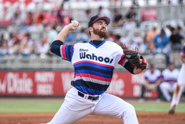 Pensacola Blue Wahoos pitcher Alex Phillips