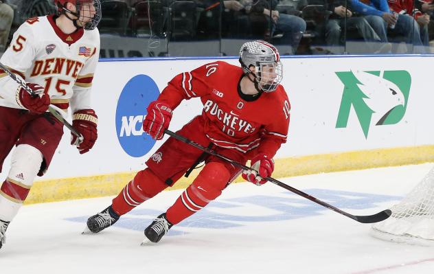 Forward John Wiitala with Ohio State University