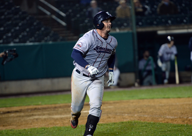 Michael Ohlman of the Somerset Patriots