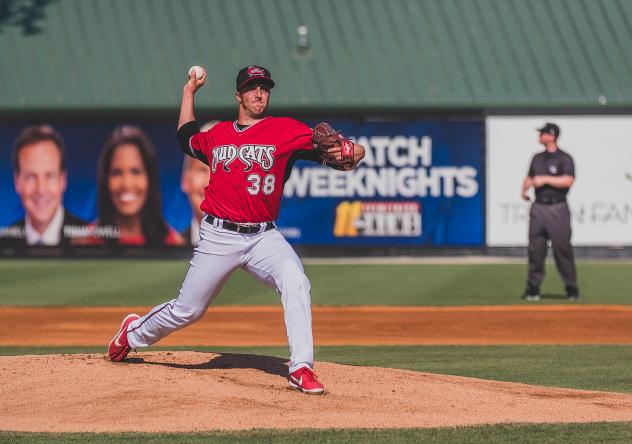 Carolina Mudcats pitcher Noah Zavolas