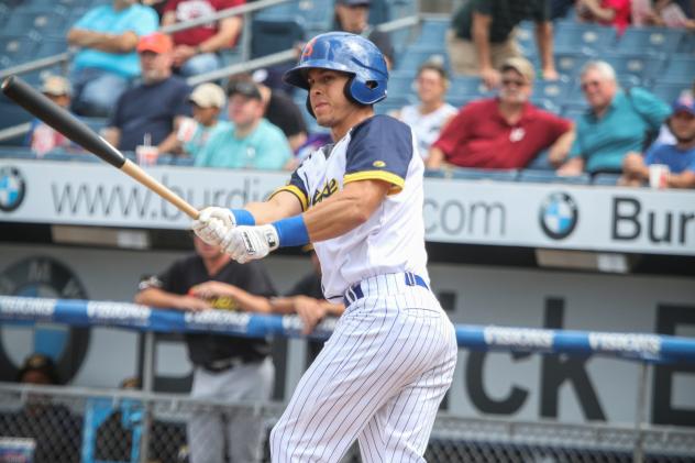 Sam Haggerty had a home run, an RBI single, and a walk on Sunday afternoon in a Syracuse Salt Potatoes win