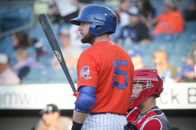 Jed Lowrie walked and homered for the Syracuse Mets on Thursday night