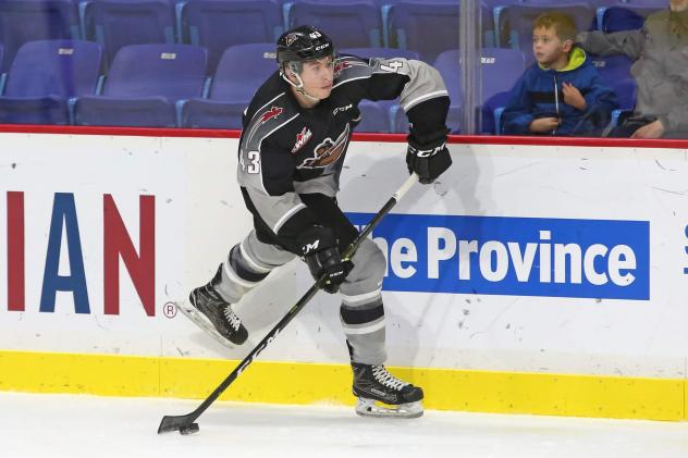Vancouver Giants defenceman Parker Hendren