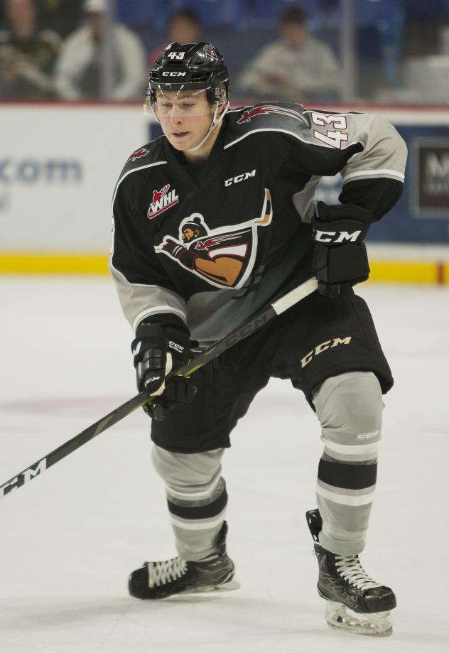 Vancouver Giants defenceman Parker Hendren