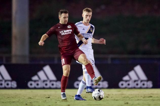 Sacramento Republic FC midfielder Drew Skundrich vs. LA Galaxy II