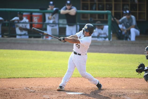 Charleston RiverDogs catcher Eduardo Navas