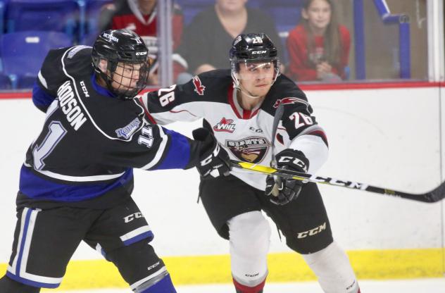 Vancouver Giants defenceman Nicholas Draffin vs. the Victoria Royals