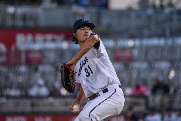 Pensacola Blue Wahoos pitcher Jordan Balazovic