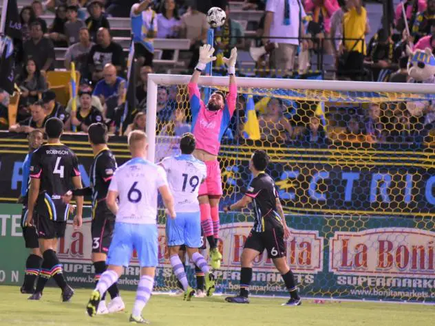 Thomas Olsen has clean sheets in nearly half of Las Vegas Lights FC's home games this season