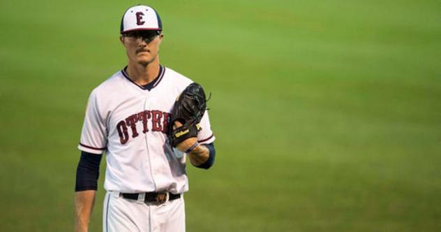 Pitcher Taylor Wright with the Evansville Otters