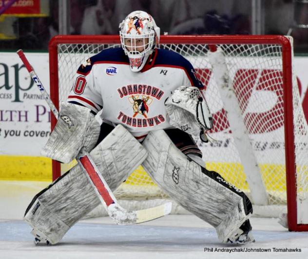 Johnstown Tomahawks goaltender Evan Szary