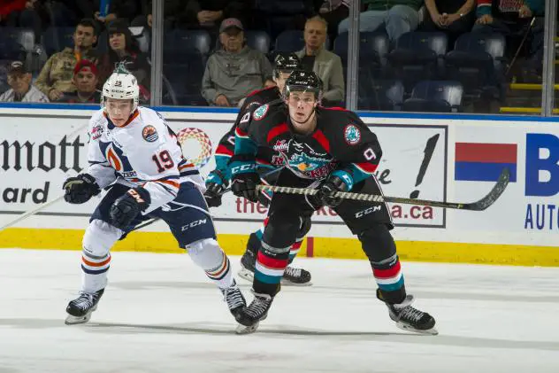 Kelowna Rockets vs. the Kamloops Blazers in preseason action