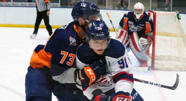 Saginaw Spirit vs. the Flint Firebirds in preseason action