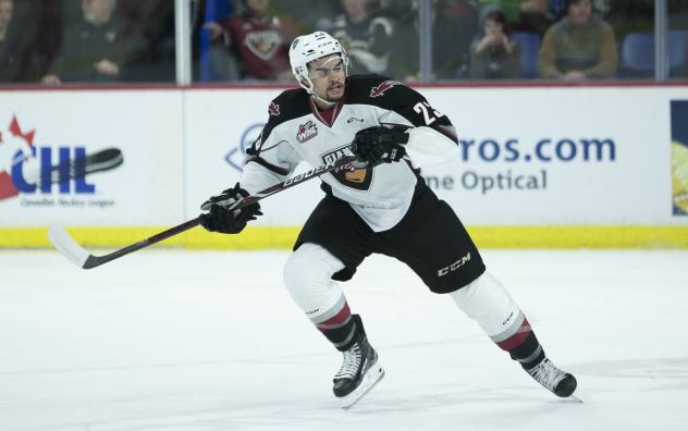 Forward Jadon Joseph with the Vancouver Giants