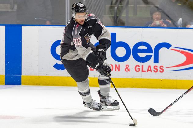 Forward Jadon Joseph with the Vancouver Giants