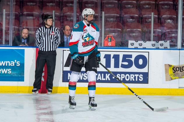 Jackson DeSouza with the Kelowna Rockets