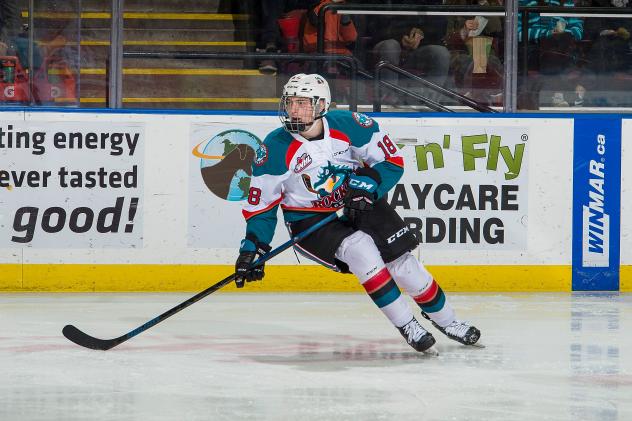 Forward Steel Quiring with the Kelowna Rockets