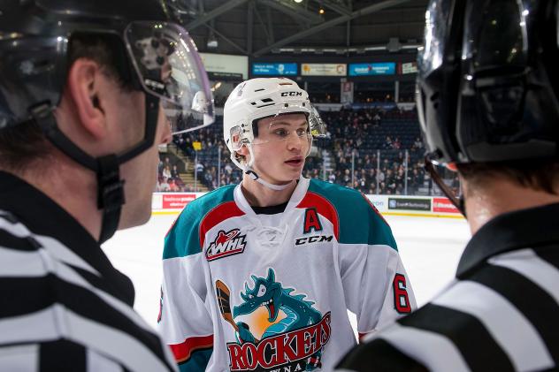 Kelowna Rockets defenceman Kaedan Korczak