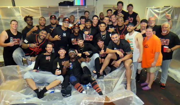 Long Island Ducks celebrate second half title