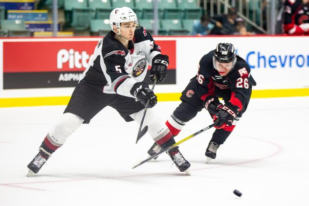 Giants forward Jacob Gendron against the Prince George Cougars