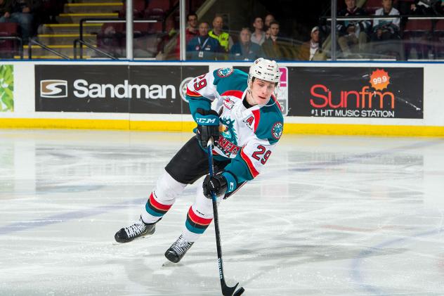 Kelowna Rockets forward Nolan Foote