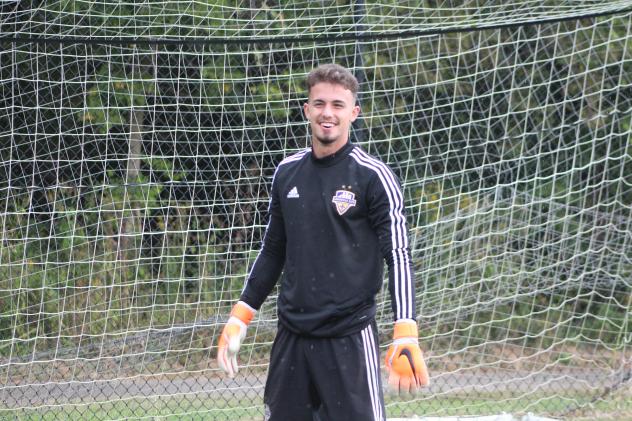 Goalkeeper Muamer Ugarak goalkeeper Louisville City FC