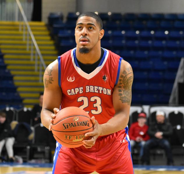 Chris Johnson with the Cape Breton Highlanders