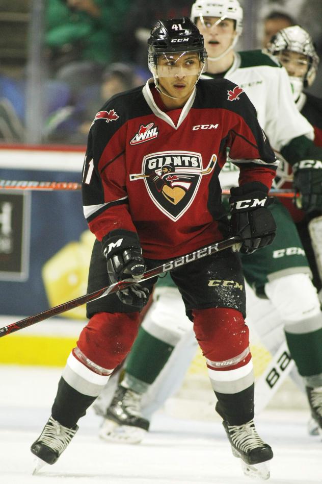 Vancouver Giants defenceman Alex Kannok Leipert