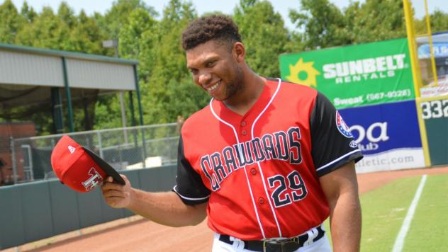 Curtis Terry of the Hickory Crawdads