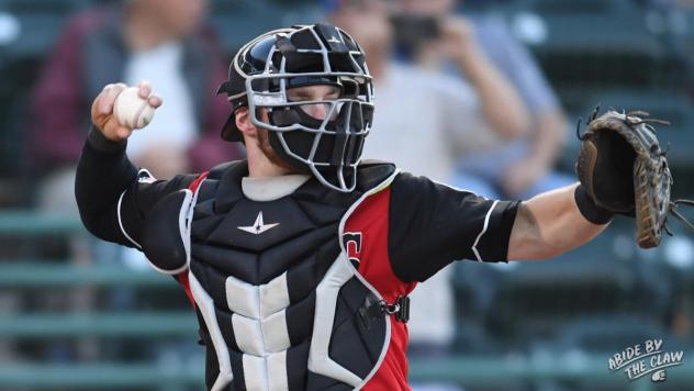 Hickory Crawdads catcher Matt Whatley